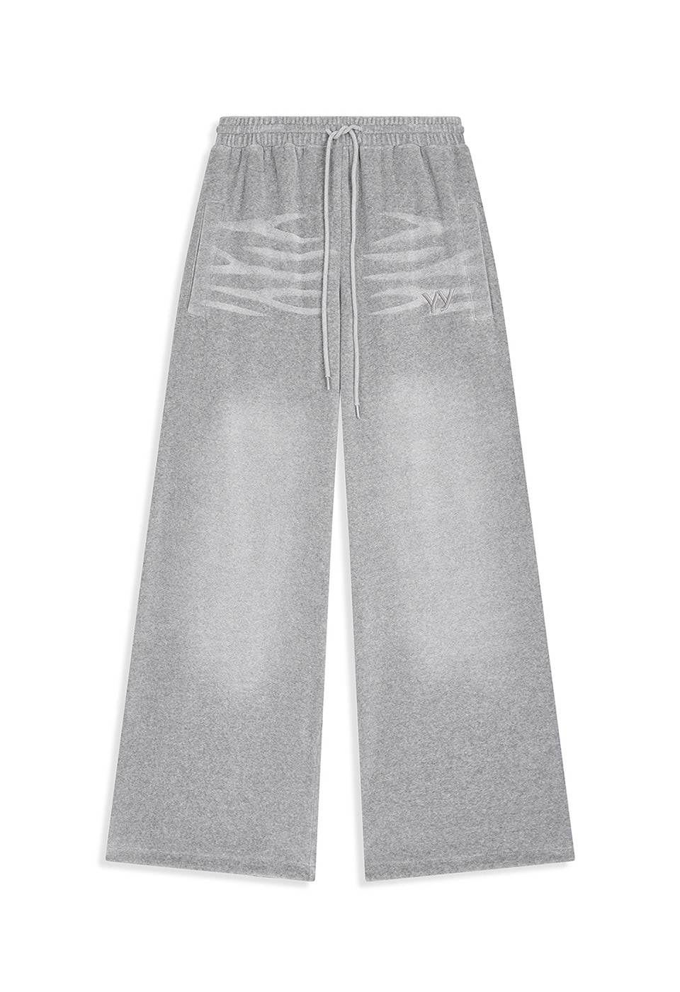 【OPEN Yy】 25FW VELOUR WIDE SWEATPANTS : GRAY 18,340円