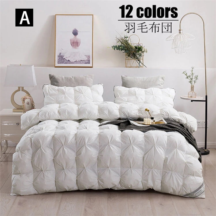 2kg 150×200cm 100％白ガチョウフェザー 羽毛布団 シングル 掛け布団　羽毛ぶとん シングル 羽毛 布団 羽毛掛け布団　シングル 掛け布団 シングル　冬用 羽毛布団　羽毛ふとん 掛ふとん