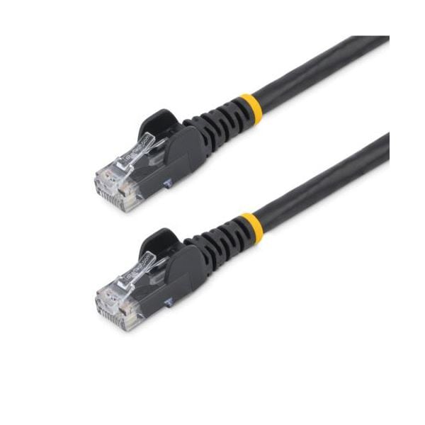 （まとめ） StarTech.com カテゴリ6 LANケーブル RJ45モールドコネクタ 2m ブラック N6PATC2MBK 1本 (×3セット)