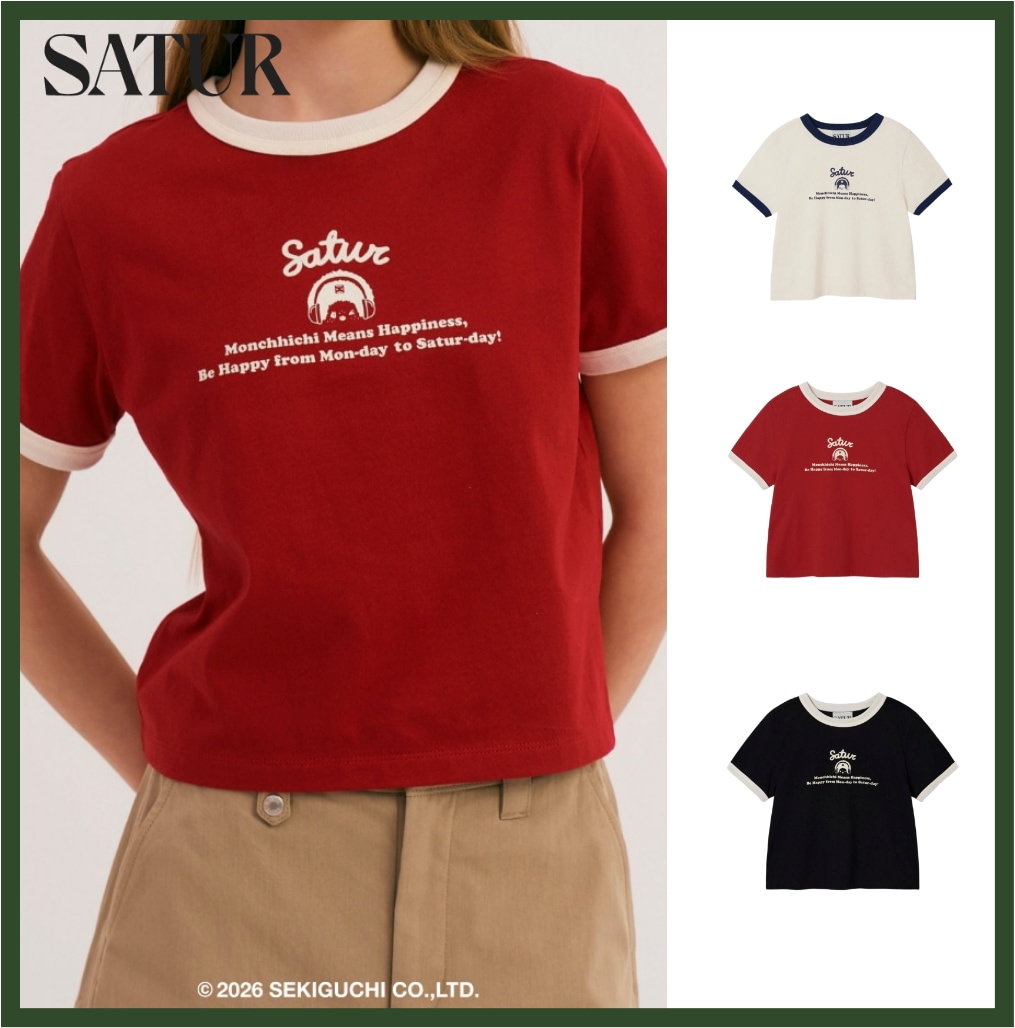 (W) Satur X Monchhichi Ringer T-Shirt