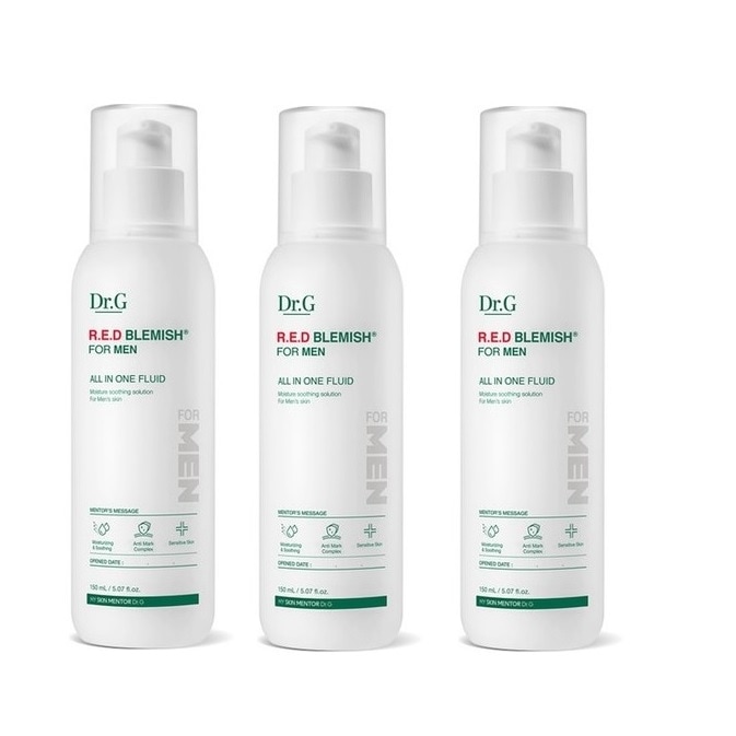 1+1+1 Dr.G ドクタージー レッドブレミッシュフォアマンオールインワンフルイドREDフルイド Blemish For Men All In One Fluid 150ml