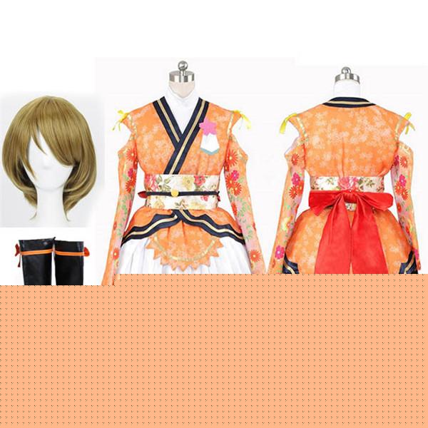 【ins話题で】小泉 花陽 浴衣 The School Idol Movie 劇場版 コスプレ衣装 Love Live ラブライブ 小泉 花陽 風 着物 浴衣 和服 豪華 コスチューム