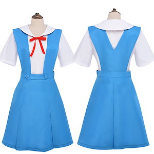 エヴァンゲリオン コススーツ 綾波レイアスカミリ JK制服 スカート コスプレ アニメ コスム