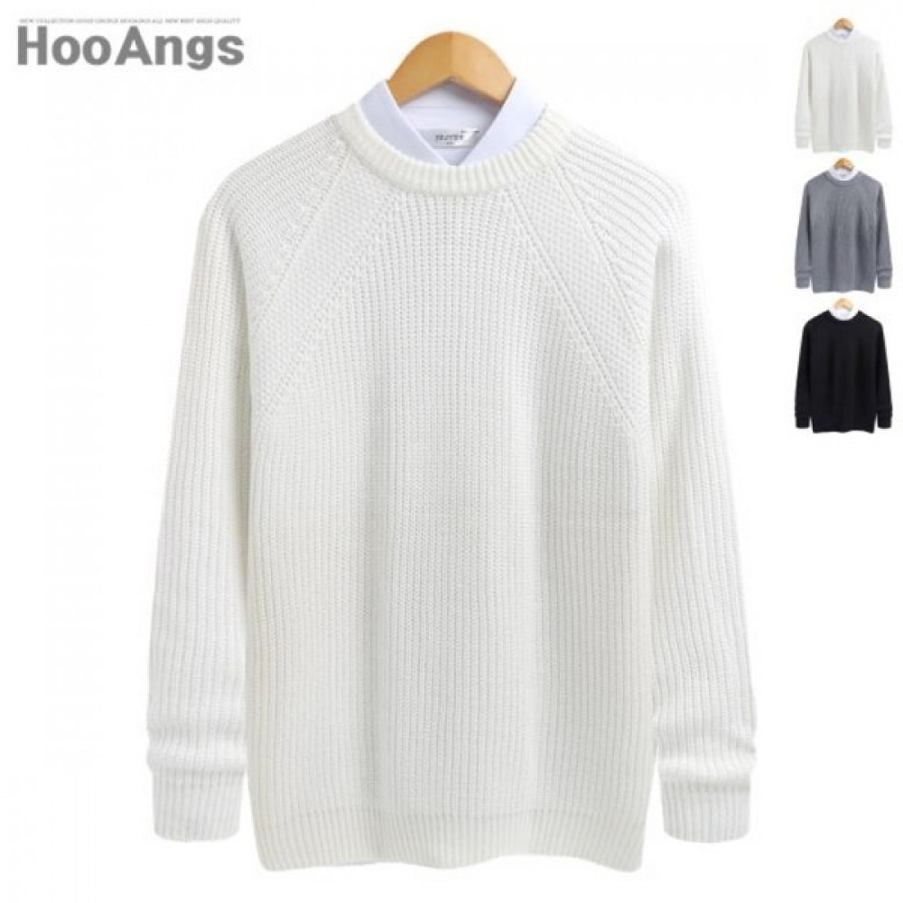 (フアンズ) オーバーフィットアンバランスラウンドニット EYSW7950