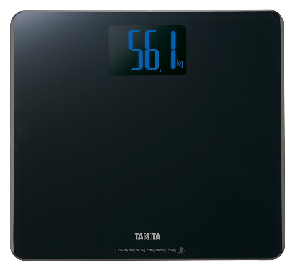 体重計 200kg バックライト デジタル ブラック HD-366 BK 乗るだけで電源オン 5,082円