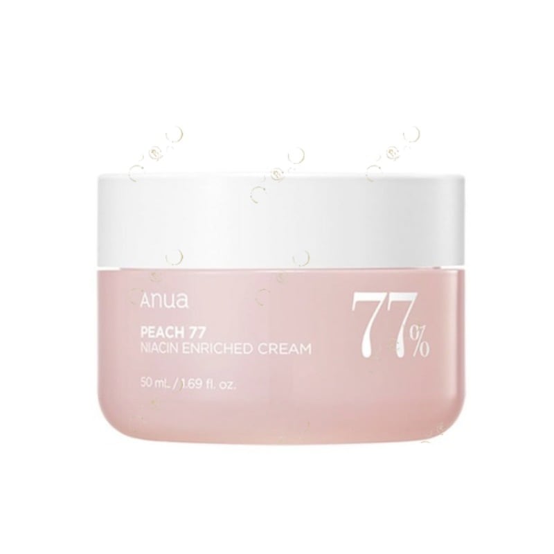 桃（もも）77 ナイアシン インリッチド クリーム 50ml （シワ防止/栄養/鎮静/弾力/保湿/活力/油水分 バランス水分輝き）