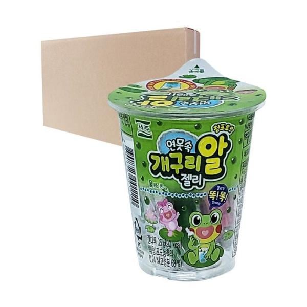 CFQ ソジュ 池の中の蛙の卵 ゼリー 青ブドウ味 35g 48入