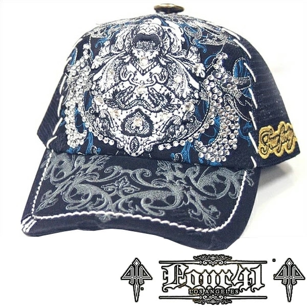 LA直輸入 Four41 Los Angeles フォーフォーティーワン キャップ スワロフスキー ブラック 049 インポート メンズ レディース 帽子 インポート セレブ セレカジ アメカジ 12,672円