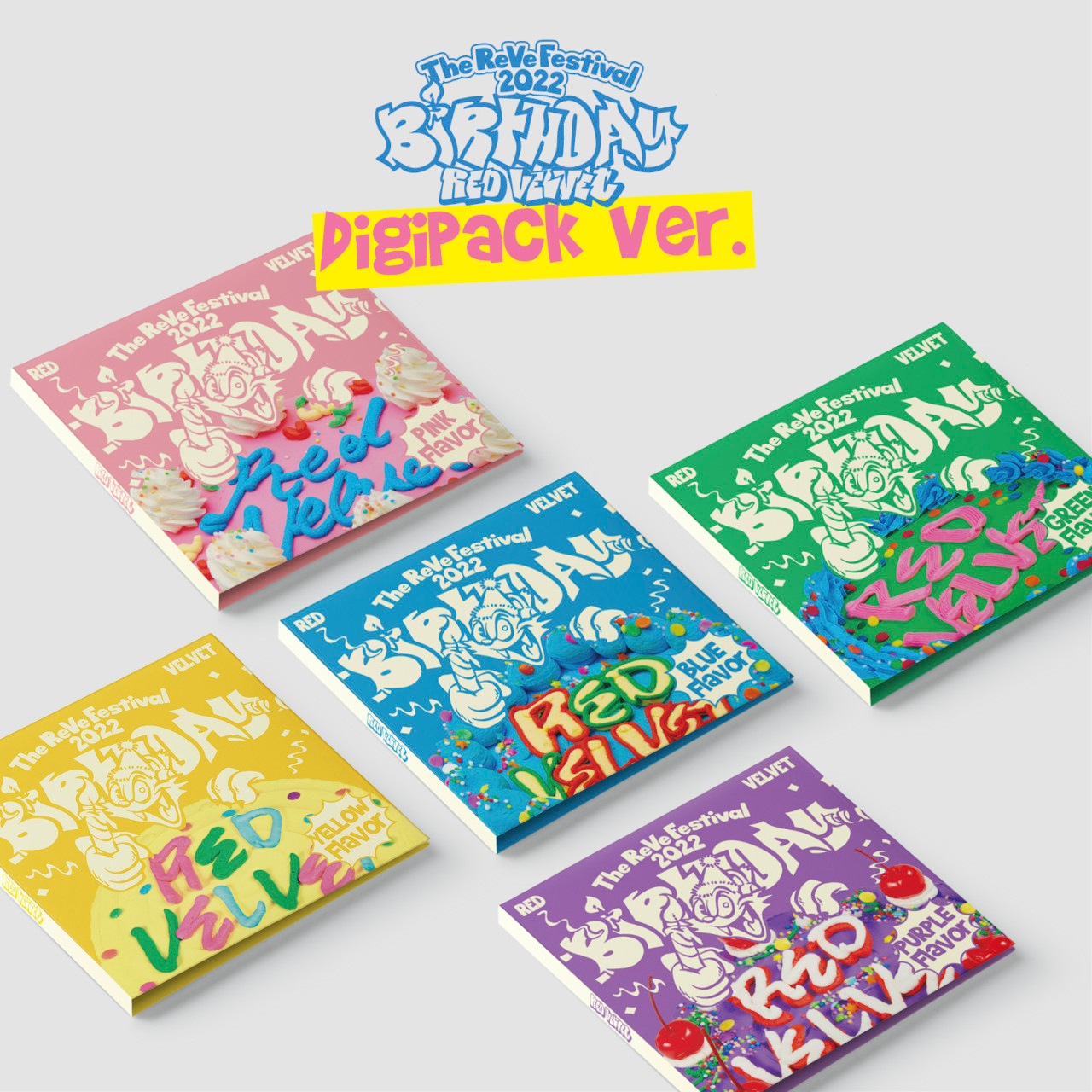 [未開封新品] Red Velvet レッドベルベットミニアルバム The ReVe Festival 2022 Birthday デジパック バースデーデジパック 5種セット