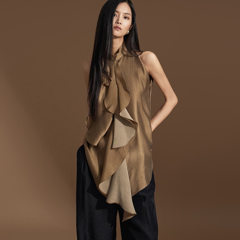 B9178 フリル ブラウス