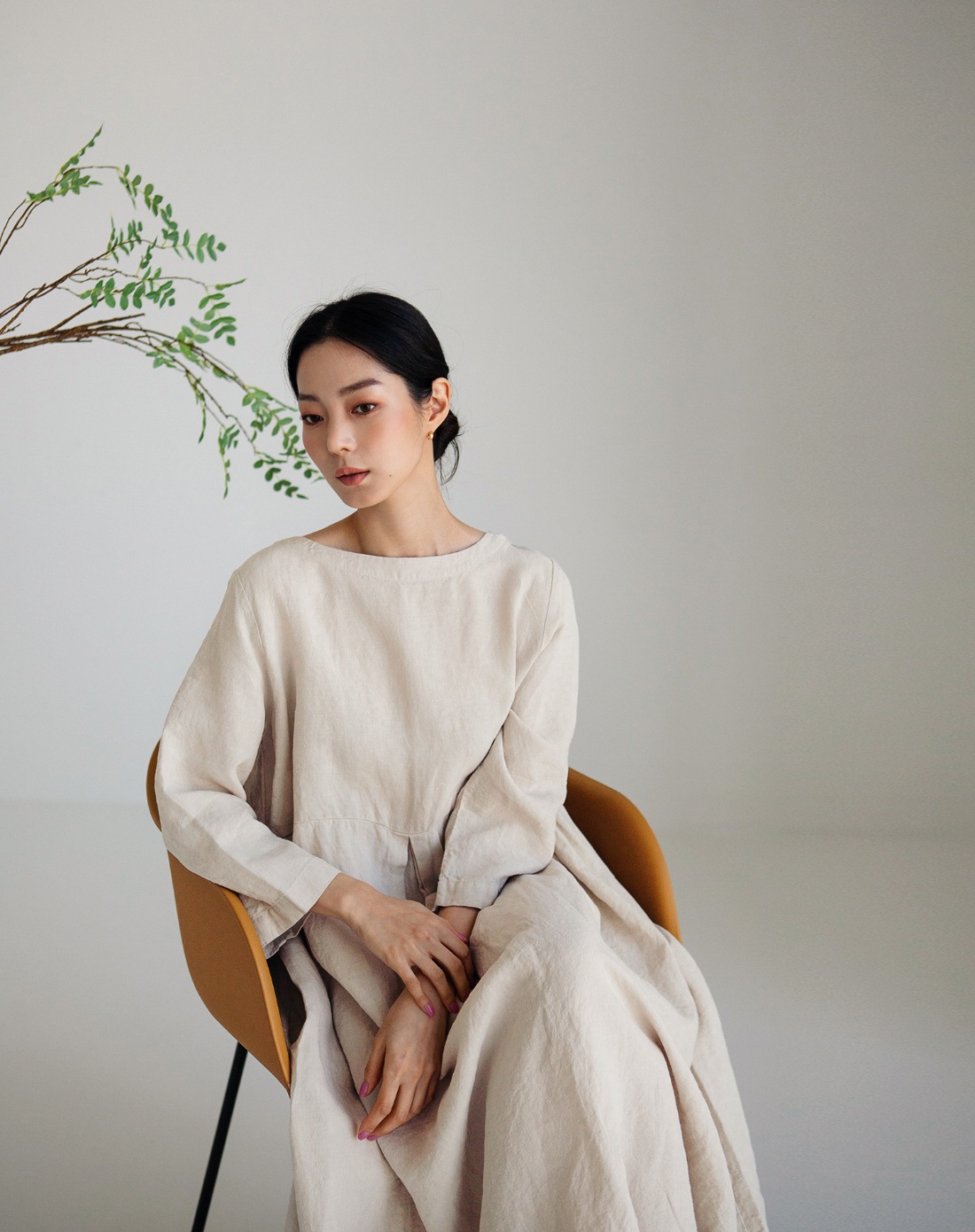 ワンピース ロングスカート ミモレ ミモレ丈 ロング ロング丈 マキシ マキシ丈 9分丈 長袖 クルーネック きれいめ シンプル カジュアル 大人 お洒落 かっこいい レトロ 大人可愛い 大人女子