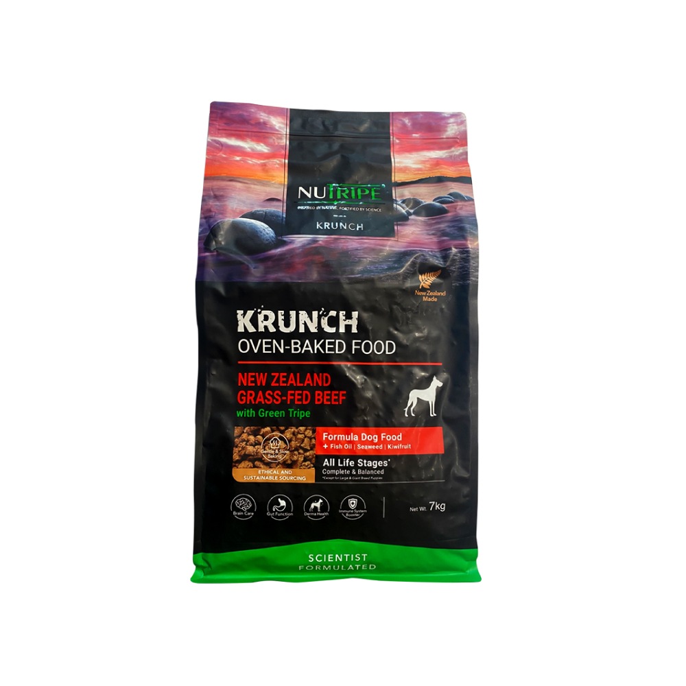 ニュートライプ　クランチ　オーブンベークド　ビーフｗｉｔｈグリーントライプ　7kg(ドッグフード)【正規品】