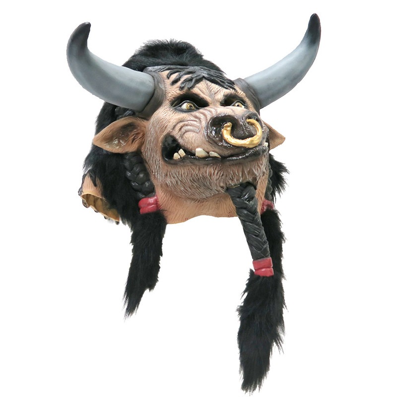 [在庫限り] コスプレ 仮装 Taurenマスク (World of Warcraft Wiki) 【 コスプレ 衣装 ハロウィン パーティーグッズ おもしろ かぶりもの 怖い マスク おもしろマスク