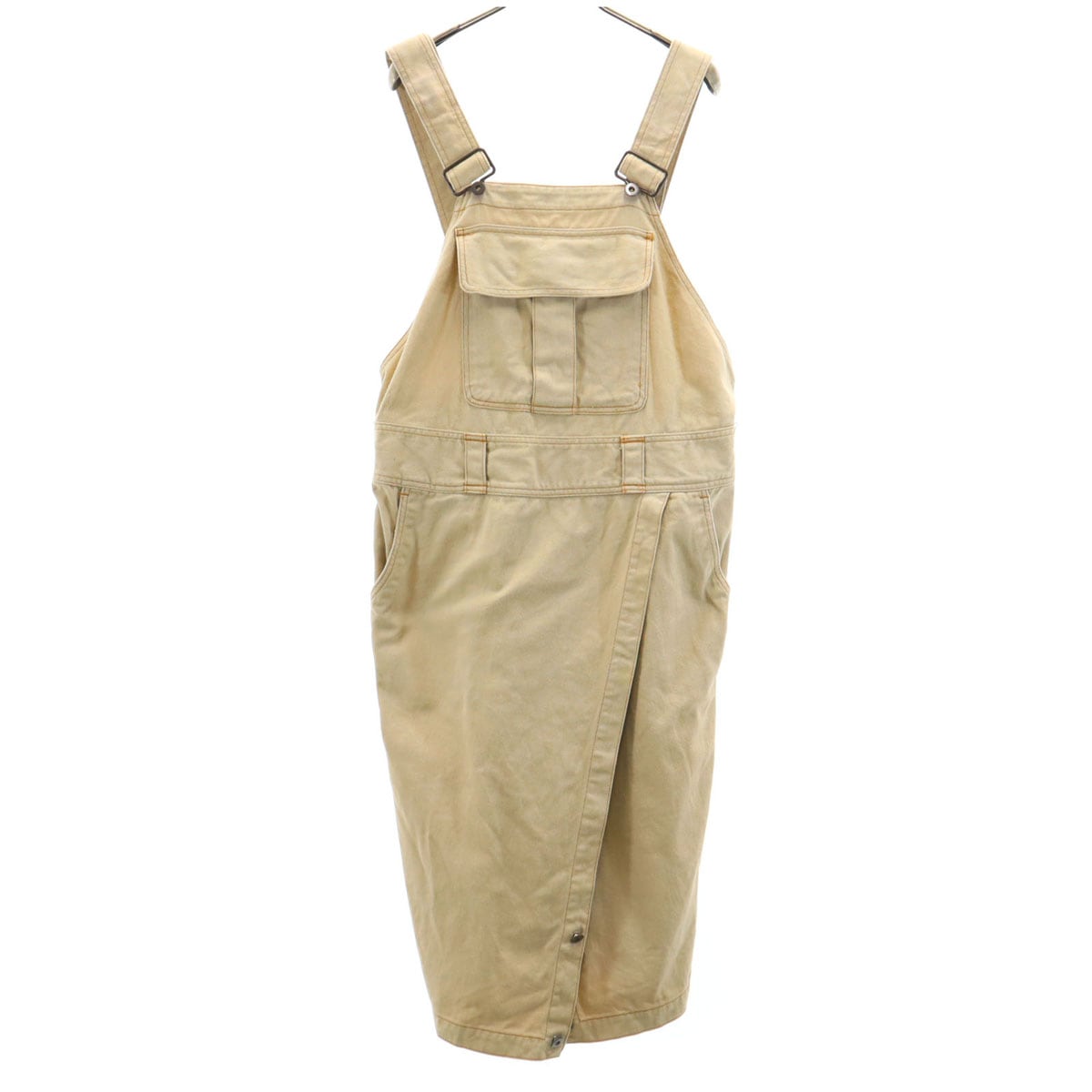 i.s. ISSEY MIYAKE アイエス イッセイミヤケ 90s 日本製 オールド ジャンパースカート M ベージュ 2WAY レディース 古着