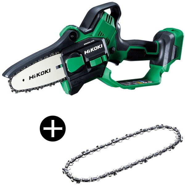 CS1810DD (NN) 18V ハンディチェーンソー 高トルクブラシレスモーター ガイドバー100mm 電池・充電器別売り + CS1810DD・CS1210DD用チェーンソー替刃 セット