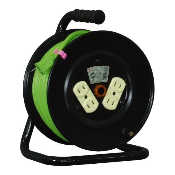 日動 電工ドラム 15A×30m DY－30 電動工具 電工ドラム コード 電工ドラム ３０Ｍ