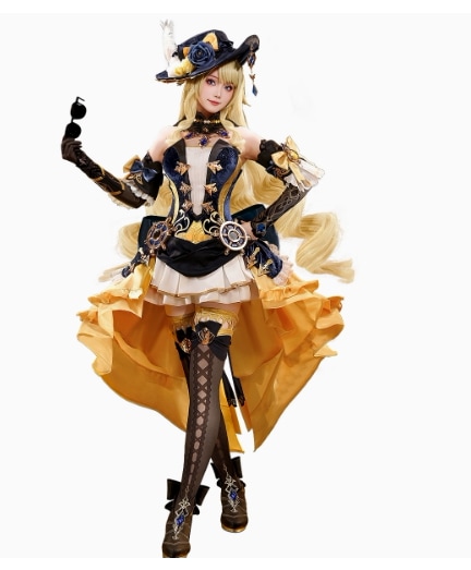 原神 ナヴィア Navia コスプレ 豪華版 ドレスコスチューム コスプレ衣装