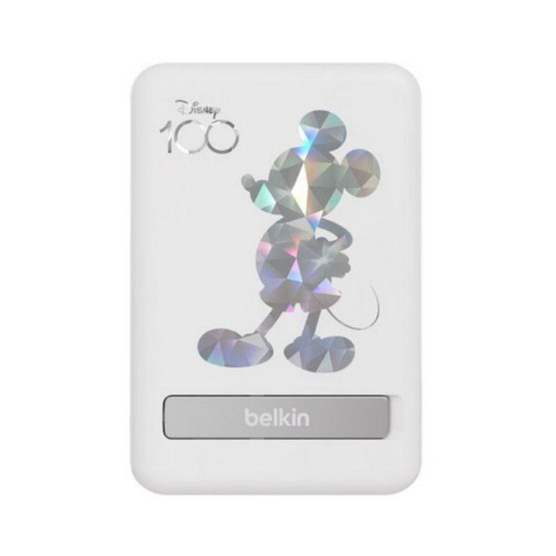 [ディズニー100周年記念限定版] Magsafe マグネチックスタンド付き ワイヤレス充電モバイルバッテリー 5000mAh / iPhone 12,13,14,15 シリーズ対応