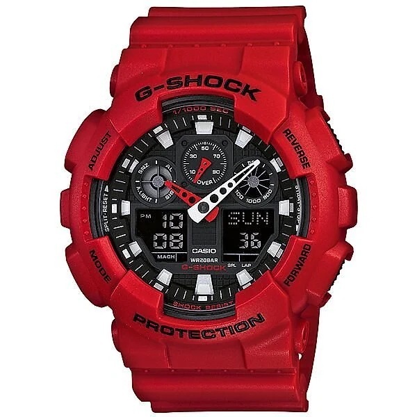 取寄品 正規品 CASIO腕時計 カシオ G-SHOCK ジーショック アナデジ GA-100B-4AJF