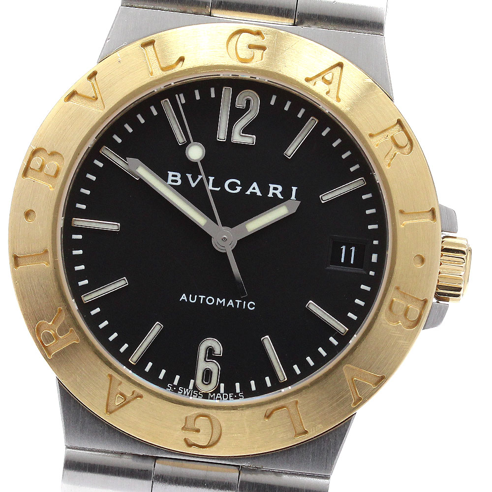 ブルガリ BVLGARI LCV35SG ディアゴノ スポーツ デイト YGベゼル 自動巻き メンズ _948921【中古】