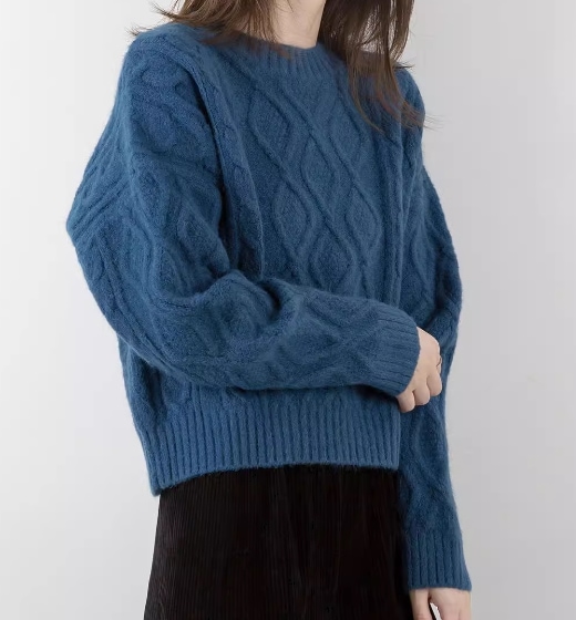 レディース トップス ニット セーター 長袖 Uネック 針編み かわいい 大人可愛い シンプル おしゃれ ラブリー キュート カレッジ風 学生風 無地 秋 冬 通勤 学生 学校 デート 公園 女子会