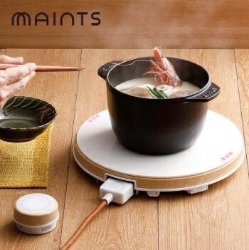 ＭＡＩＮＴＳ　ホットトリベット　ホワイト【 IHコンロ IHヒーター IH調理器 おしゃれ マインツ リモコン 】LF631B01b000