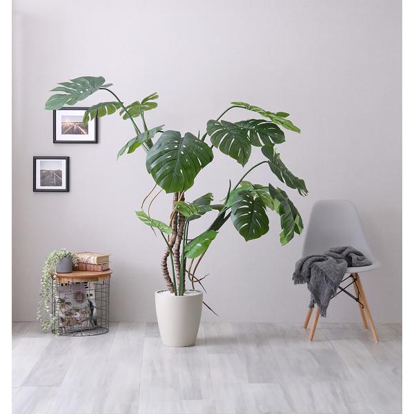 人工観葉植物 インテリアグリーン モンステラ フェイクグリーン リアル 精巧 観葉植物 高さ180cm