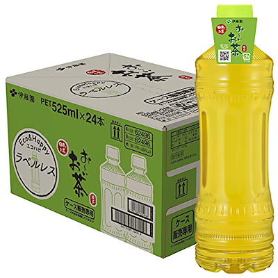 伊藤園 エコPET おーいお茶 緑茶 ラベルレス 525ml 24本...のサムネイル