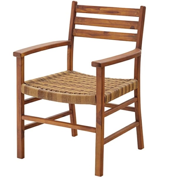 ダイニングチェア アーム付 1人掛け 天然木 NRS-422