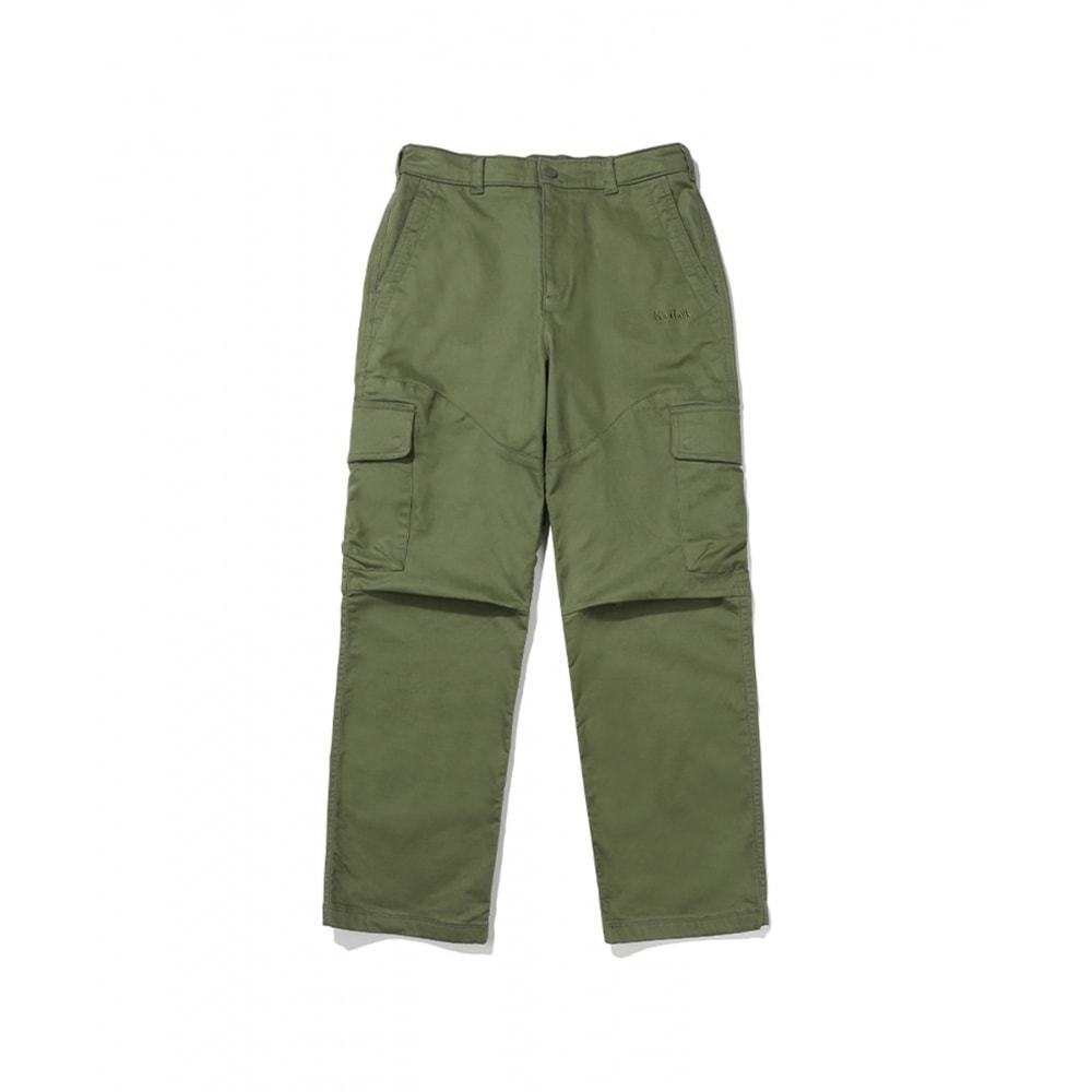 KODAKトリップコットン起毛カーゴテーパードフィットパンツKHAKI