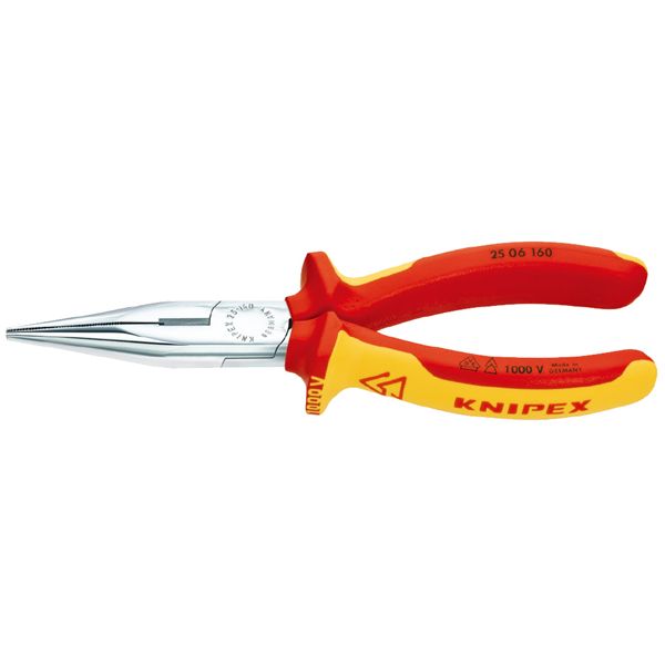 KNIPEX クニペックス 1000V絶縁ラジオペンチ 全長160mm 2506-160 工具 ツール DIY 作業工具