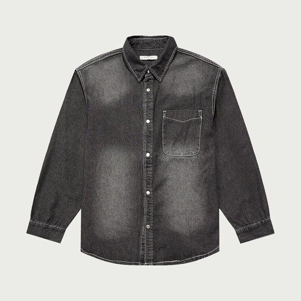 []男性用ポケットデニムシャツ_100(10540-020-822-10)
