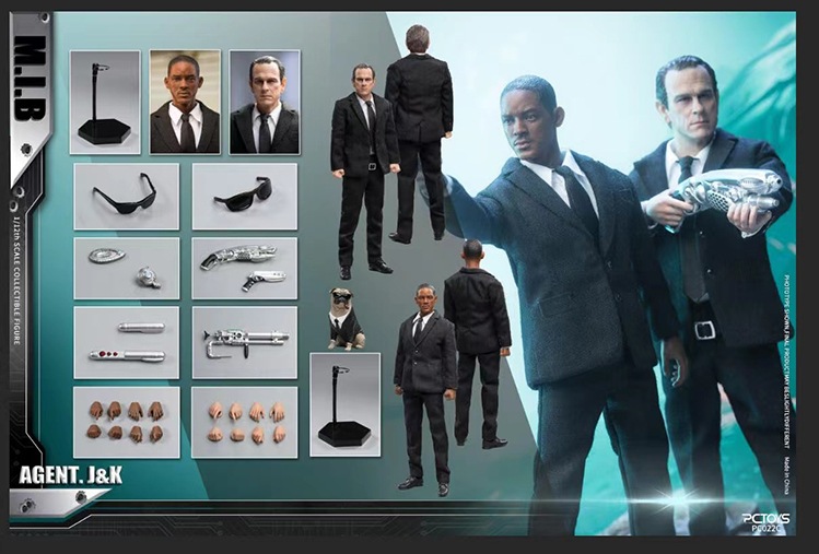 PCTOYS 1/12 MIB Agent J & K DX.Ver 犬付き 未開封新品 PC022C フィギュア