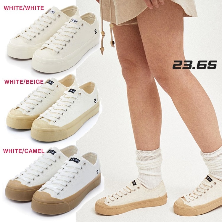PLICO ローカットスニーカー 靴 ウォーキング 散歩 男女共用 韓国発 23-28cm 3色