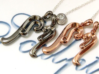 Sculpteペアスカルプテブラックピンクシルバーペンダント/プレゼント/ギフト/アクセサリーネック