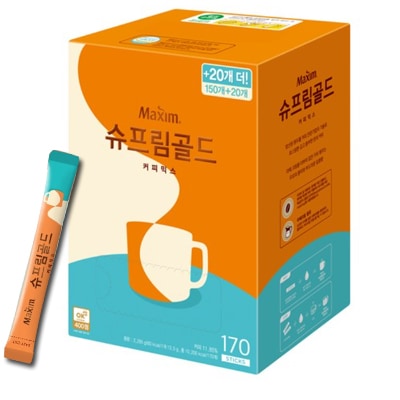 シュープリーム ゴールド コーヒーミックス13.5g170個入り クリーミーなコーヒー 韓国人気コーヒー アイスコーヒー 暖かいコーヒー