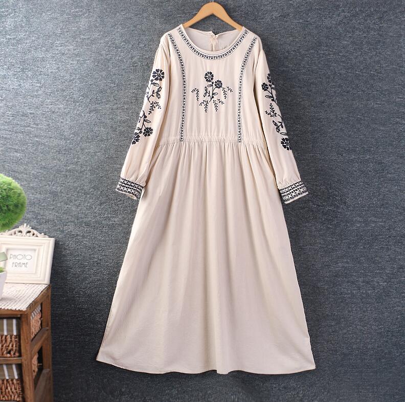 レディースファッション白ワンピース無地ロングワンピースレディース森ガール可愛い姫様ロリータ風ワンピマキシ丈学生可愛い長袖春秋森ガール