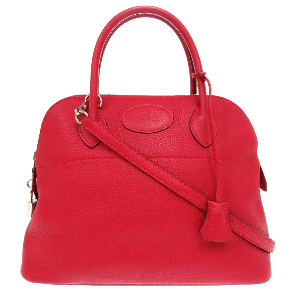 美品 ボリード31 ハンドバッグ トリヨンクレマンス ルージュヴィフ Q刻印 1671【中古】 レディース