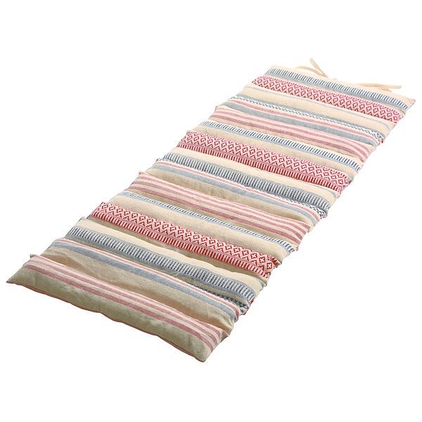 インド綿使用 ロングクッション/座布団 [レッド] 43x120cm 『テラ』