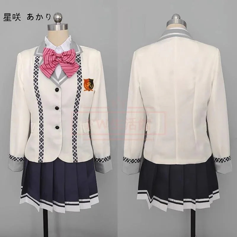 オンゲキ 皇城 セツナ 星咲 あかりコスプレ衣装 コスム 演出服 アニメ ゲーム ハロウィン cos 変装メガ割カラコンサンダル f Yt ハニーズ