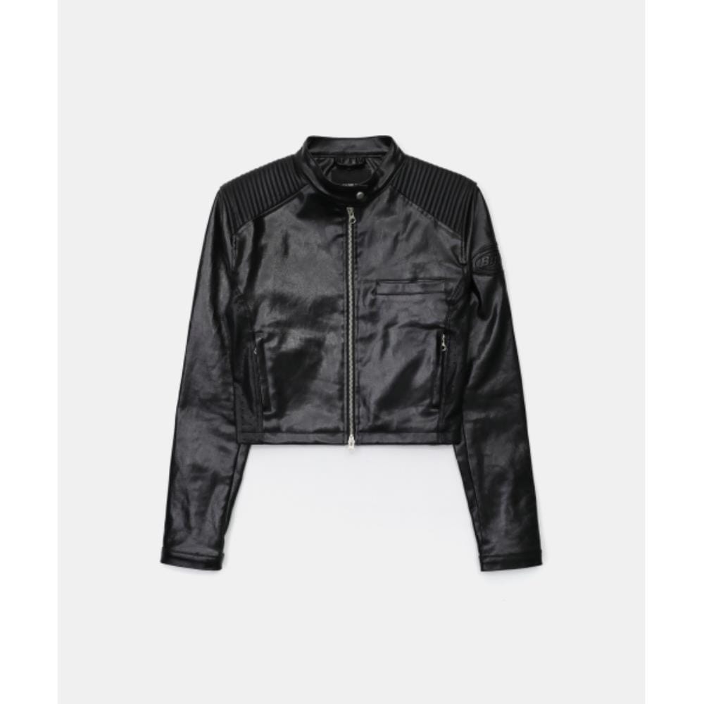 BADBLOOD Squad Crop Racer Jacket Coated Black w-jkt25-01 23,858円