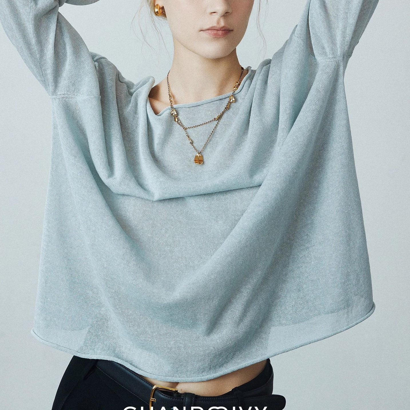 レディース ニット 長袖 ラウンドネック 透け感 薄手 かわいい 大人可愛い きれいめ シンプル カジュアル 上品 おしゃれ かっこいい エキゾチック こなれ感 ラフ ルーズ 個性的 クール