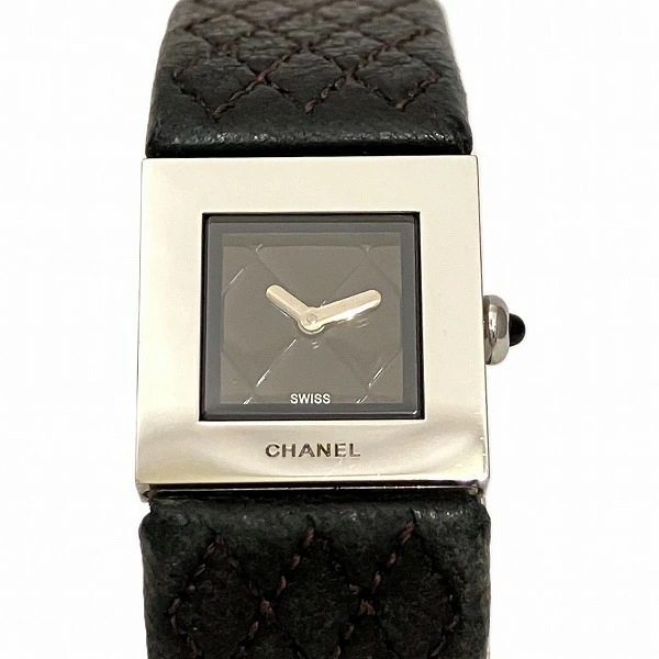 シャネル CHANEL H0116 クォーツ マトラッセ 時計 腕時計 レディース 【中古】
