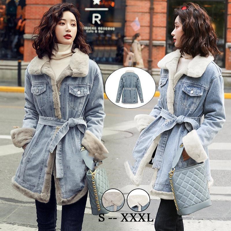 品質いいな新品 デニムジャケット 中綿ジャケット レディース秋冬 長袖ジャケット アウター ショート丈ジャケット 着痩せ つなぎ 大きいサイズコート カジュアル 防寒コート