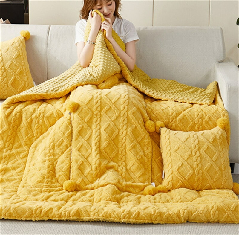 両用抱き枕【40*40cm展開105*145cm /50*50cm展開145*190cm】両用抱き枕 両用クッション 多機能 掛け布団 抱き枕 2way 折りたたみ 折畳 ブランケット 腰枕 ファ