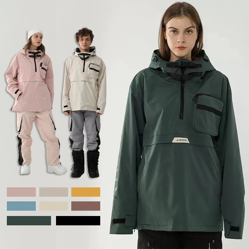 スノーボードウェア レディース メンズ パーカー 単品 スキーウェア ジャケット プルオーバーパーカー スノボウェア 男女兼用
