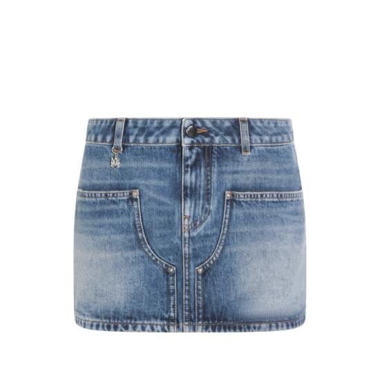 AMIRI Women Skirts AWBMSK1018 ANIND BLUE