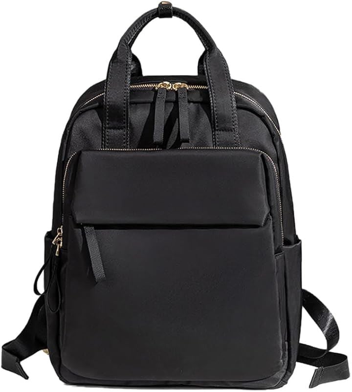 PCリュック レディース パソコンリュック ビジネスリュック PC収納 A4 14インチPC対応 キャリーオン機能 背面ポケット 撥水・耐傷(ブラック)