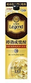 【送料無料】宝酒造 タカラレジェンド 20度 パック 1800ml 1.8L12本【北海道東北四国九州沖縄県は必ず送料がかかります】 21,216円