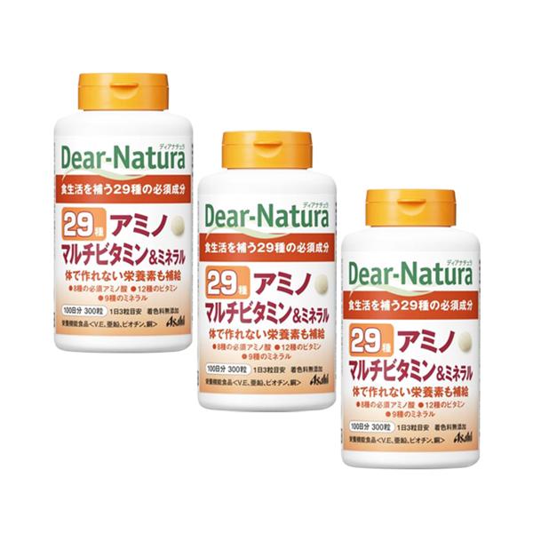 3個セット アサヒ ディアナチュラ 29アミノ マルチビタミン&ミネラル 100日分
